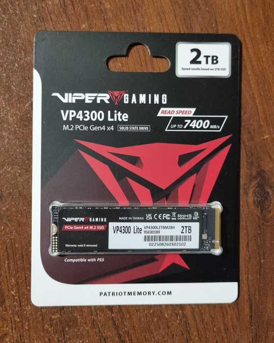 Dysk M2 2TB Viper Gaming VP4300 7400/6400 MB/s