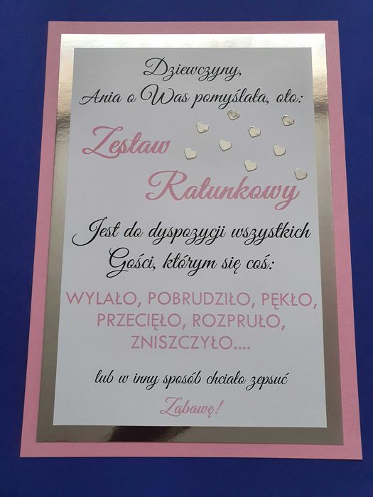 Zestaw Ratunkowy, koszyk, wesele