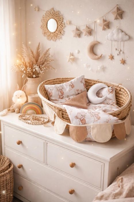 Pościel dla niemowlaka do gondoli kosza mojzesza