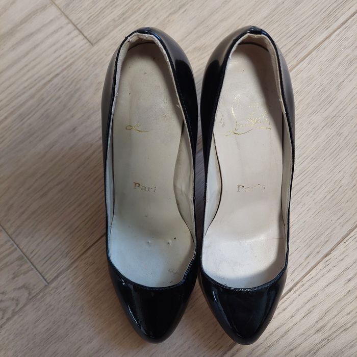 Christian Louboutin Decollete 100 Patent Black