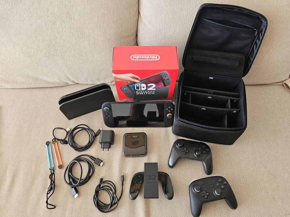 Nintento Switch 2 - Como nova - Garantia extra de +3 anos - 11 Jogos - Vários Acessórios