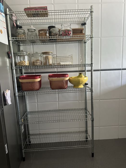Estante ikea OMAR metalizada