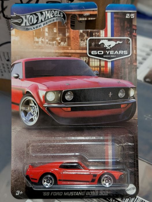 Hot Wheels Silver Series 69 Ford Mustang Boss 3022