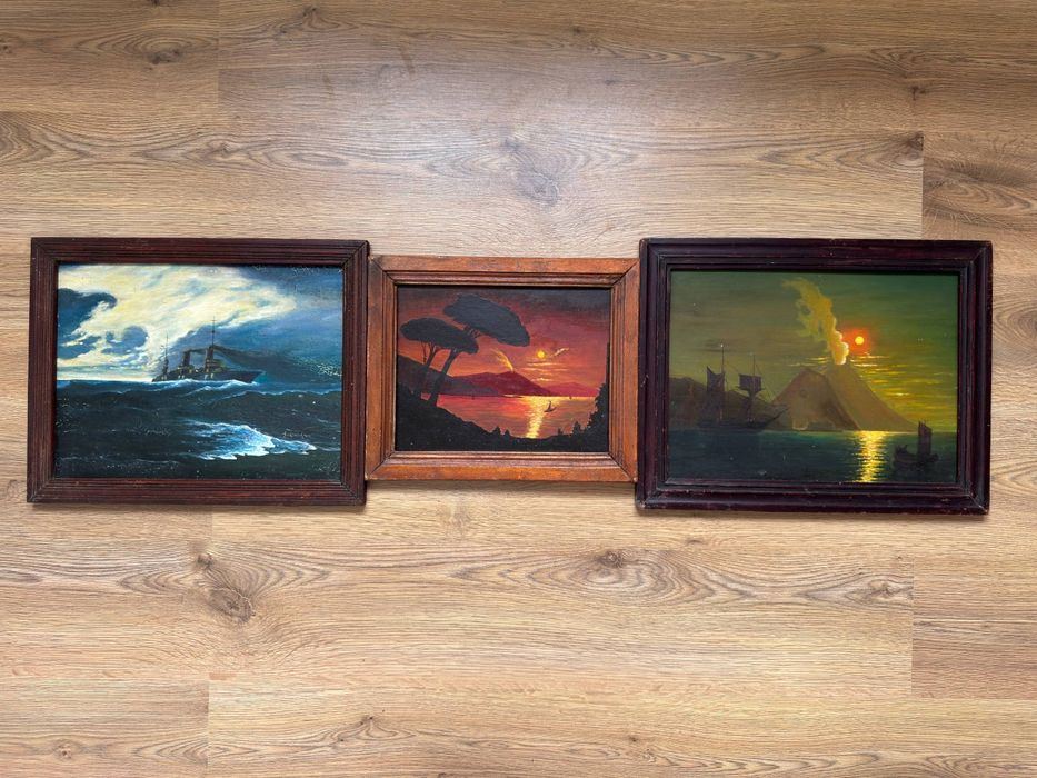 Картины маслом неизвестного художника,50-60е года