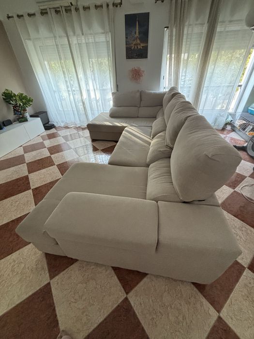 Sofá com 2 chaise Longues