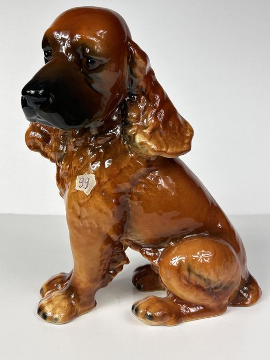Figurka porcelana spaniel Goebel.