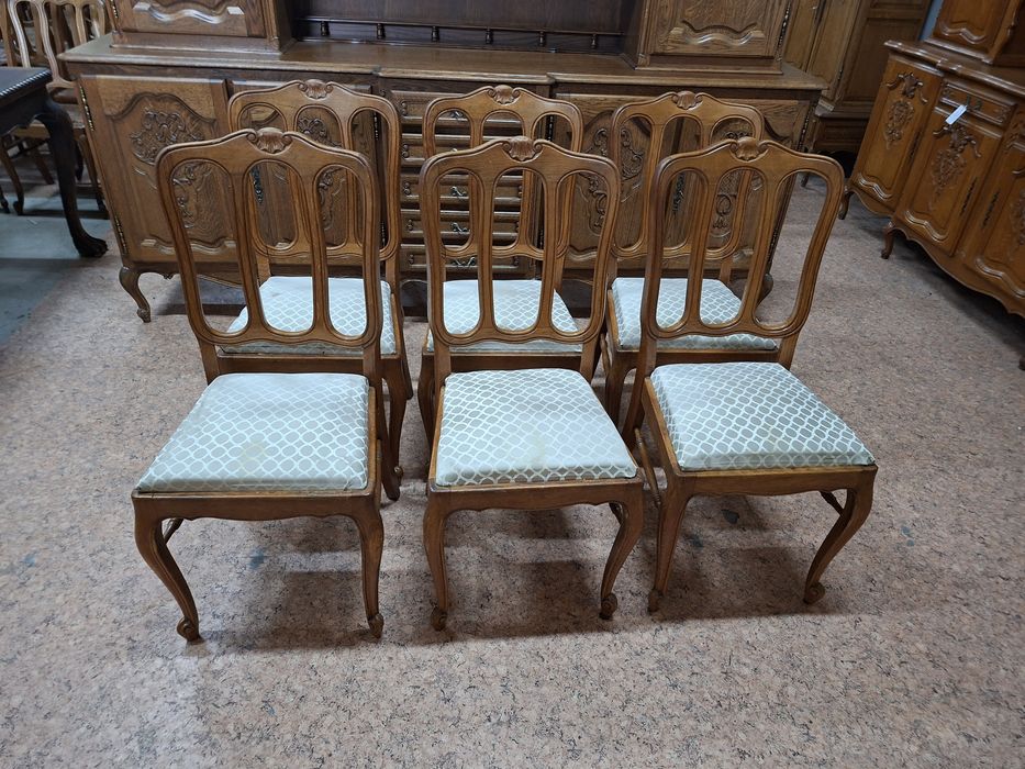 Krzesła ludwikowskie komplet 6 szt
