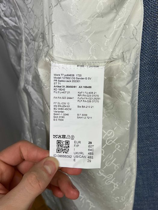 CARL GROSS Eco Wool-Blend Blazer піджак з міксу вовни Карл Гросс