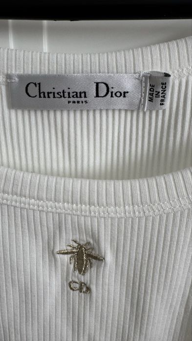 Белая майка christian dior оригинал