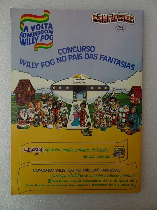Caderneta de cromos vazia - A volta ao mundo com Willy Fog