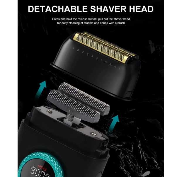 Електробритва VGR V-378 RED шейвер, тример 7000-9000 RPM, LED display