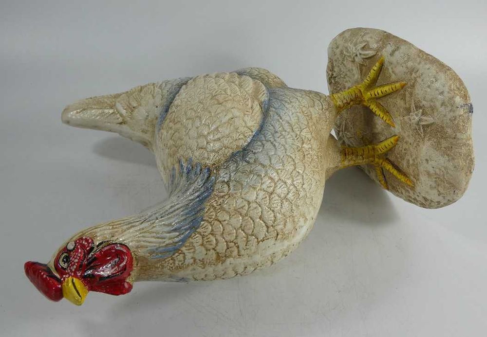 Figura rzeźba KURA żeliwo ogród 39 cm 7,8 kg