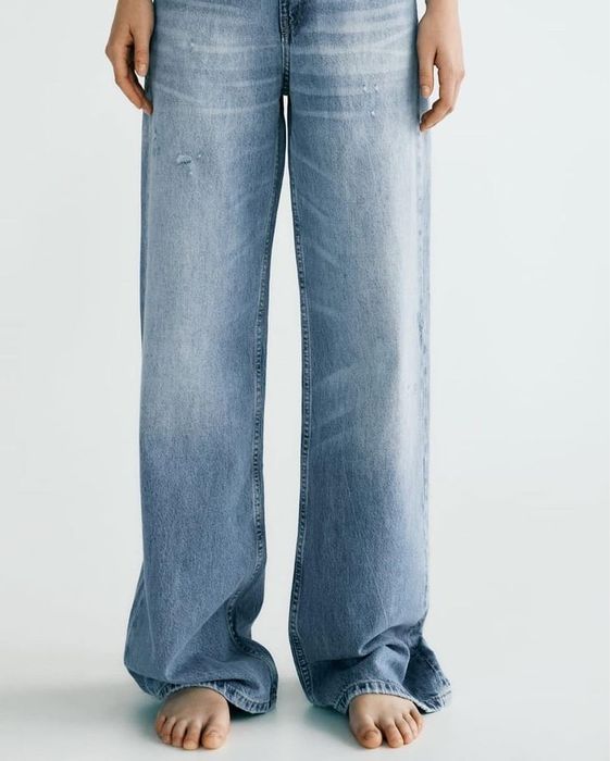 Джинси Zara Wide Leg 32 XXS нові з біркою блакитні прямі