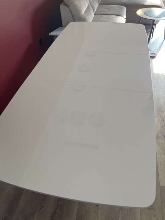 Stół rozkładany biały