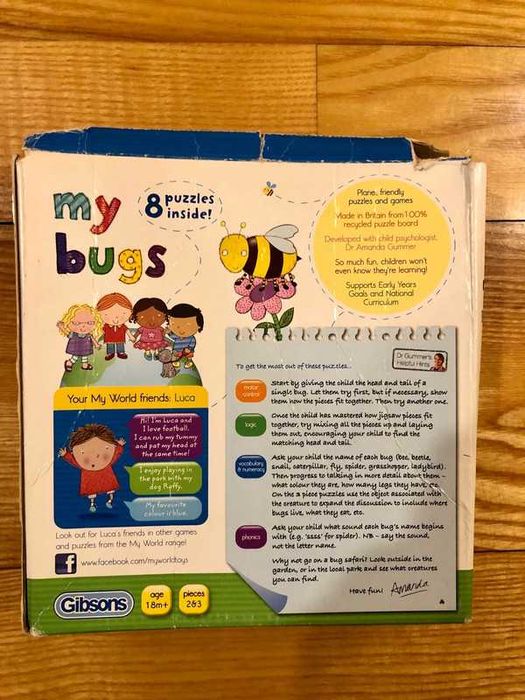 Puzzle „Moje owady” Gibsons