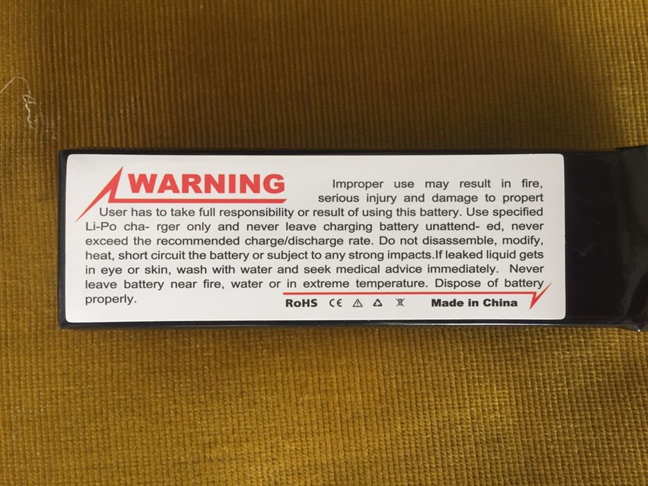 Bateria 4s 1300 de 120 C