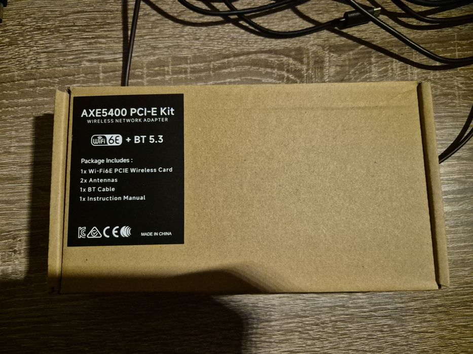 axe5400 wi fi 6e pci-e + bluetooth 5.3 мережевий адаптер RTL8852CE