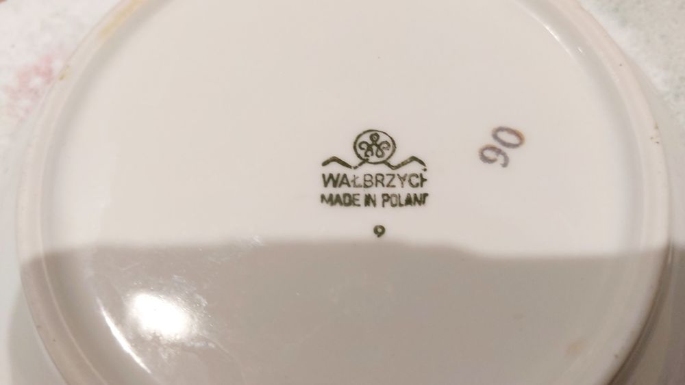 Elegancka SALATERKA Wałbrzych Złota Obwódka MISECZKA