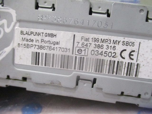 Rádio / auto-rádio FIAT Grande Punto (199_)