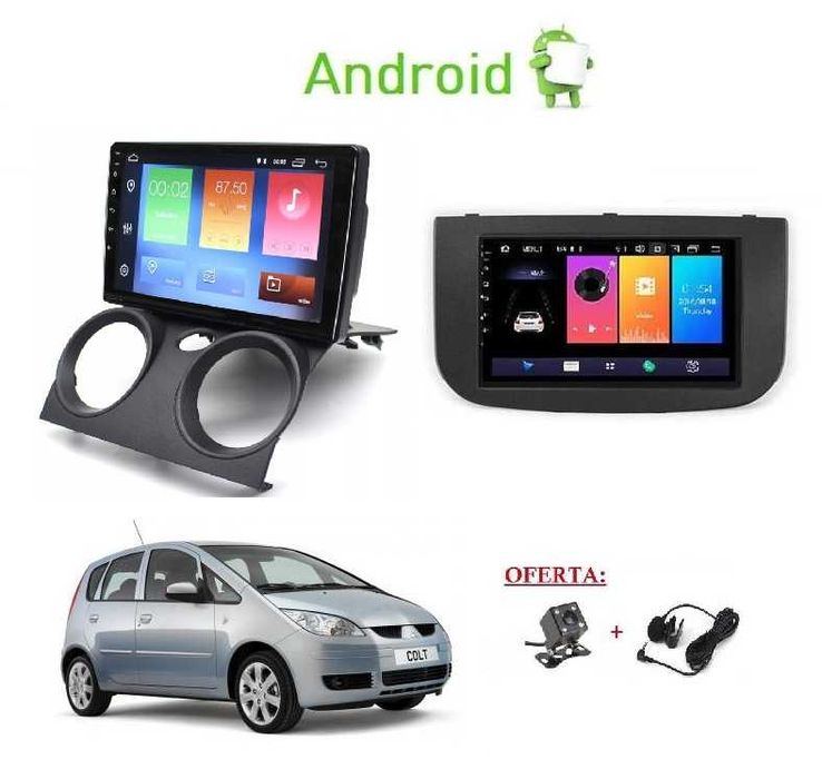 (NOVO) Rádio 2DIN • Mitsubishi COLT (2004 a 2012) • Android Z30 4+64GB