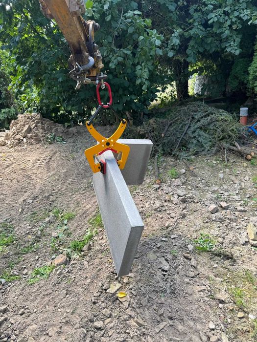 Profesjonalny chwytak szczypce do płyt betonowych regulowany OGUMOWANY