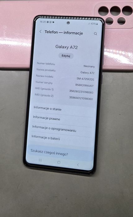 Galaxy A72 Samsung Gdańsk Telefon