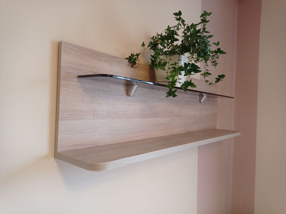 Półka wisząca dąb sonoma 127cm