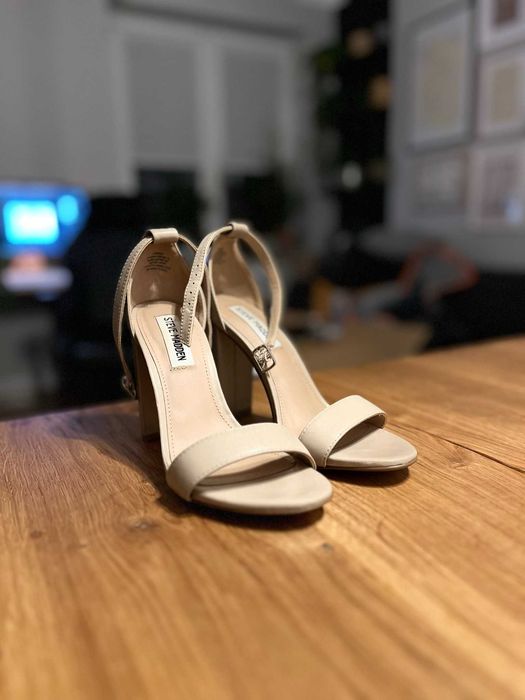 Steve madden sandały nude beż roz. 37