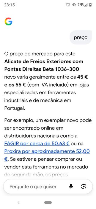 Alicate Freios Exterior Beta Novo