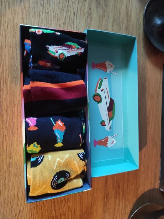 skarpetki Happy Socks at the diner socks gift set