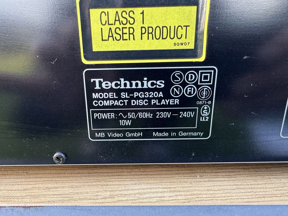 Odtwarzacz cd Technics SL-PG 320A