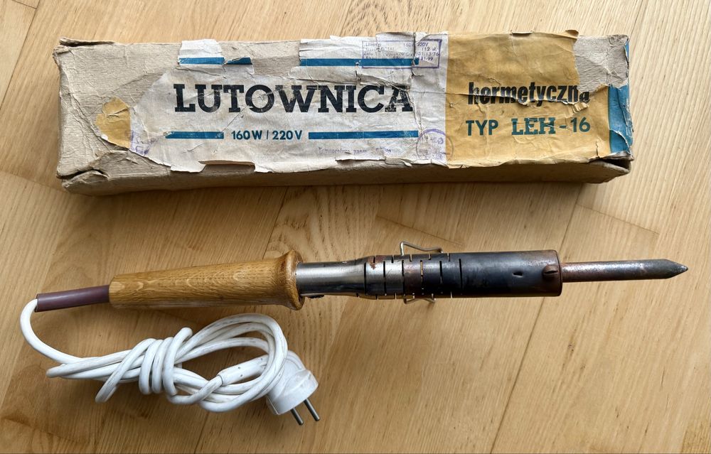 Lutownica oporowa LEH-16 – 160W, 220V - sprawna technicznie.