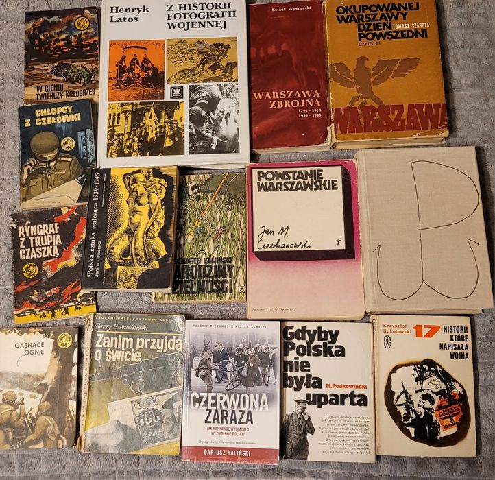 Zestaw książek/ wojna, powstanie warszawskie