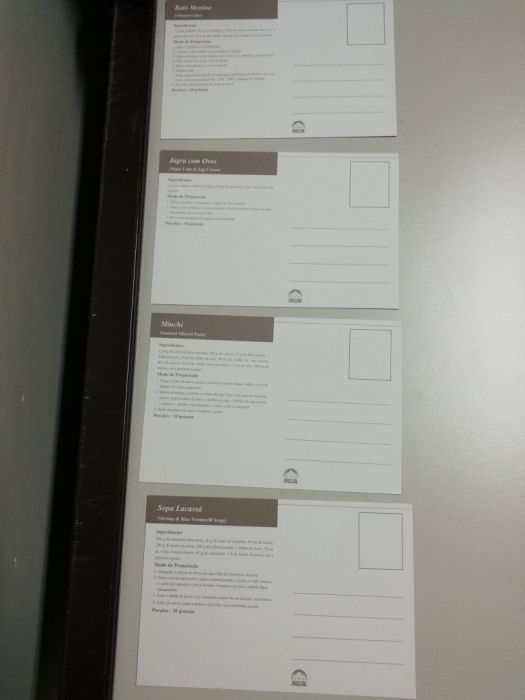 Postais o Sabor e aroma de Macau