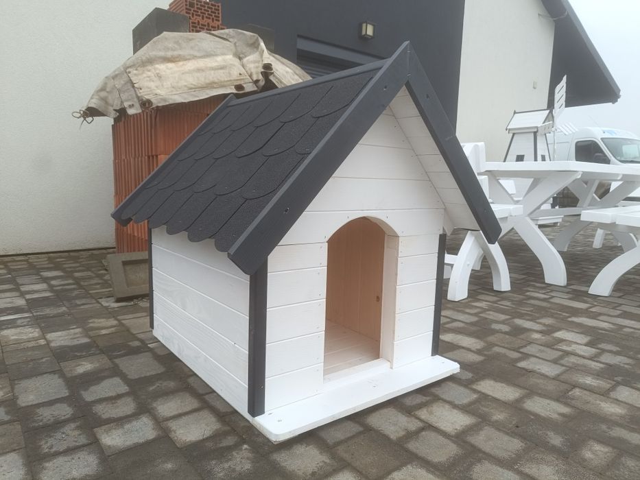 Buda ocieplana dla psa, budy drewniane