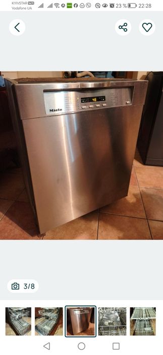 Посудомоечная машина Miele G1582SCVI по запчастям