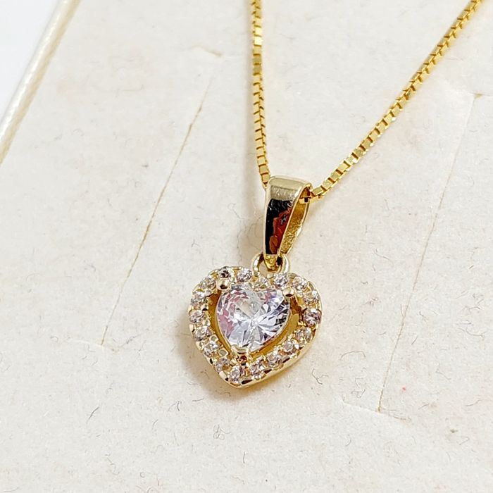 Złote serduszko zawieszka pr.585  14k