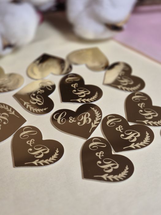 Дзеркальні бутоньєрки(дзеркальний полістерол)/ весільні бутаньєрки/