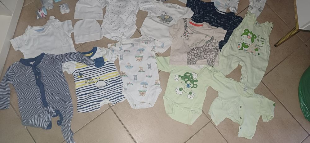 paka ponad 200 ubranek chłopięcych r. 56-62/68- 74