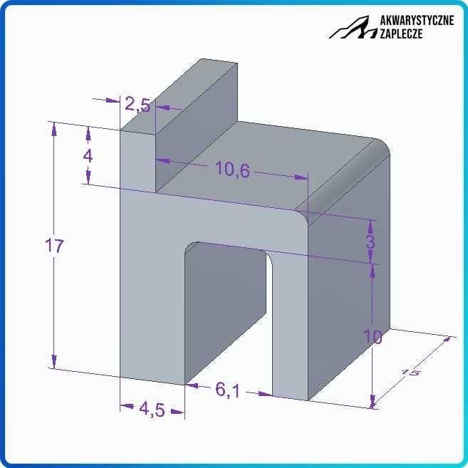 Uchwyt na szybę nakrywkową MINI akwarium pokrywa akwarium AkwaZaplecze