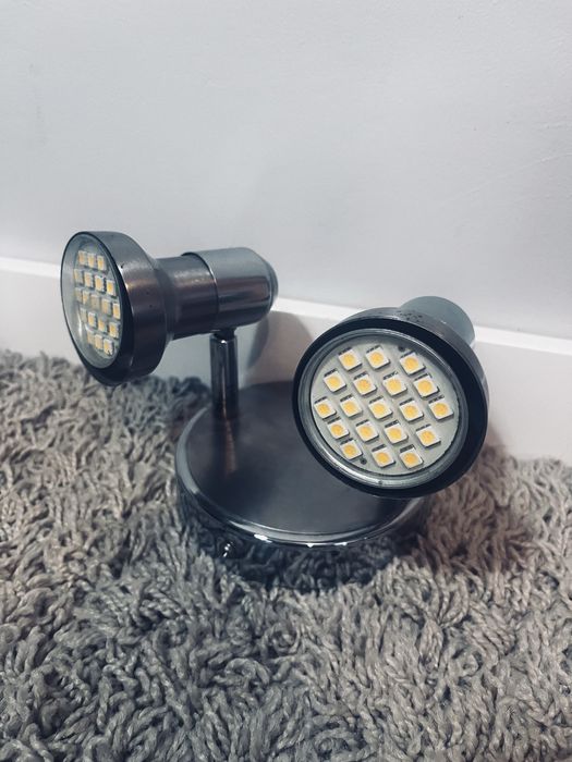 Oprawa halogenowa srebrne lampki