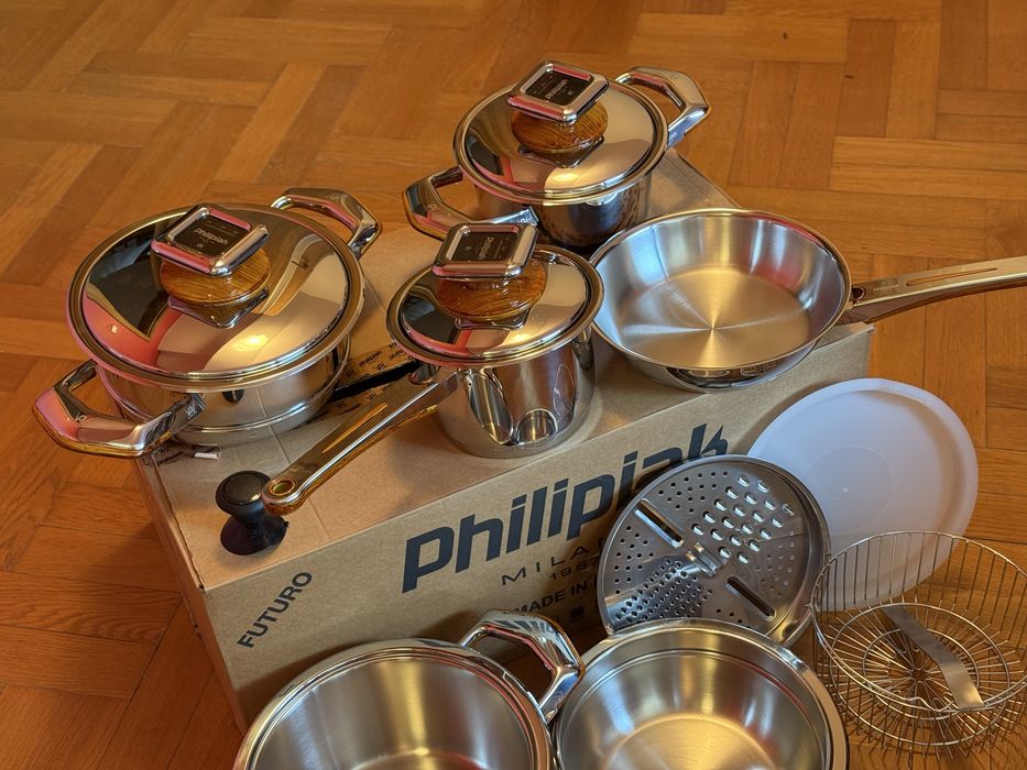 Zestaw Garnków Philipiak Milano Smart Futuro | 14 Elementów | Nowy !!