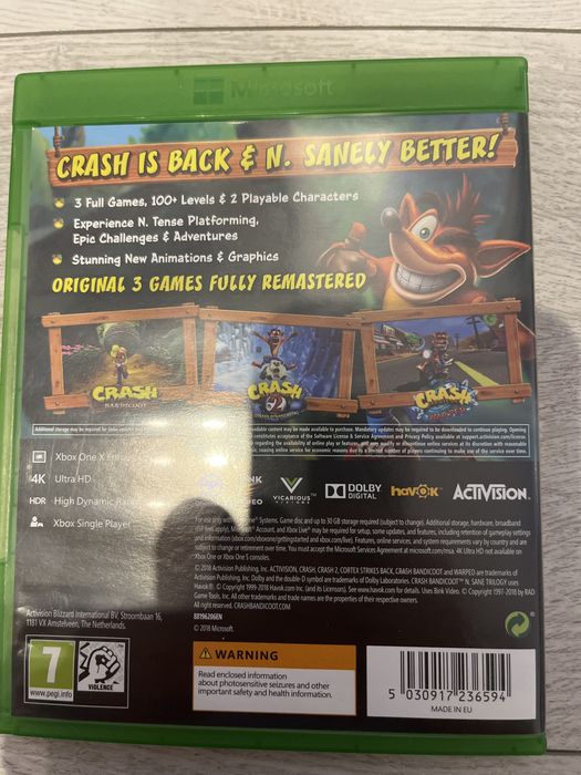Crash bandicoot n’sane trilogy xbox one