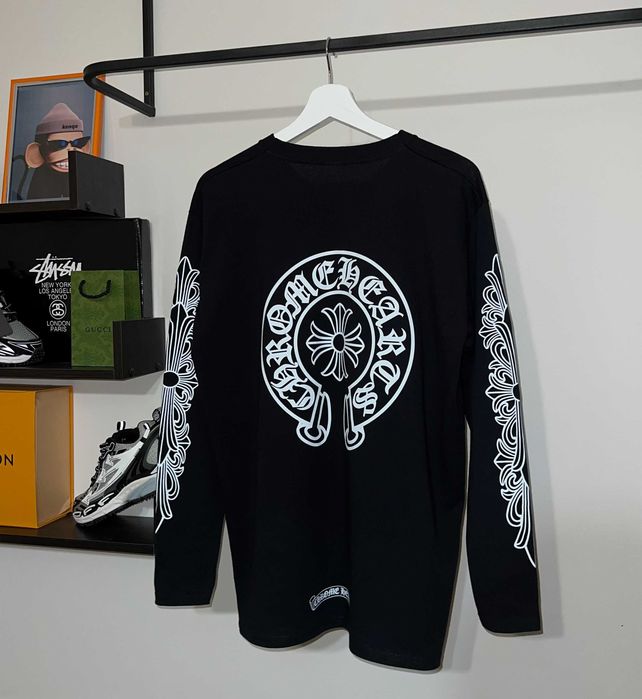 Лонгслів Chrome Hearts (чорного кольору)