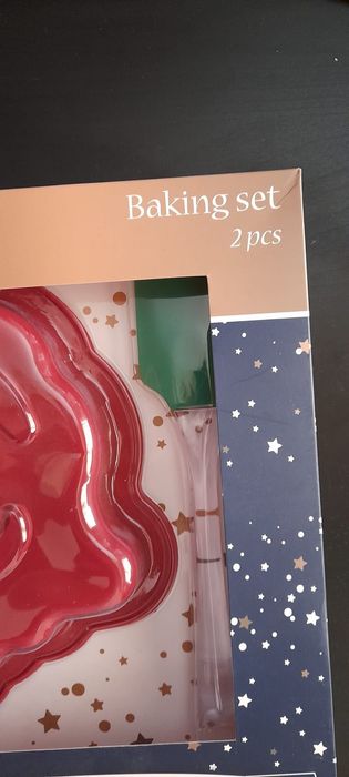 Forma silicone Pai Natal com espátula Nova