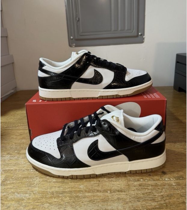 Nike Dunk Low Originals Burgundy Croc (NEW IN BOX)