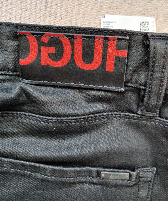 Boss Hugo 33/34 czarne slim fit spodnie jeansowe męskie jeansy oryginalne nowe limited edition