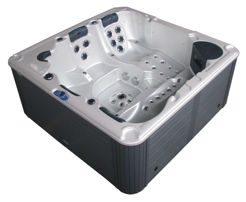 Jacuzi ogrodowe SPA Balboa 220×220×92 cm Akryl. Pokrywa i schody