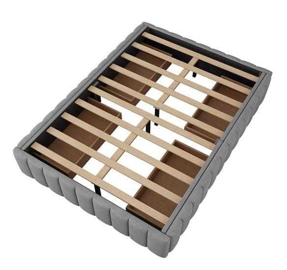 Estrutura base de cama estofada 140x200 c/ gavetas NOVA