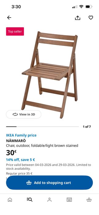 Mesa redonda exterior dobravel com duas cadeiras Ikea Nammaro